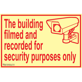 The building filmed and recorded for security purposes only