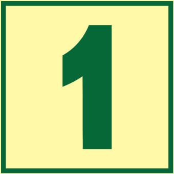 מדבקת מספר 1