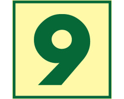 מדבקת מספר 9