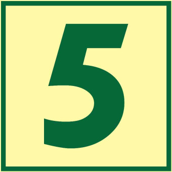 מדבקת מספר 5