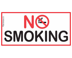 מדבקה אסור לעשן NO SMOKING