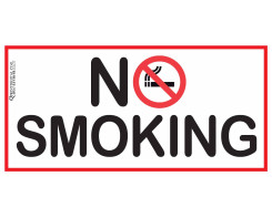 מדבקה אסור לעשן NO SMOKING
